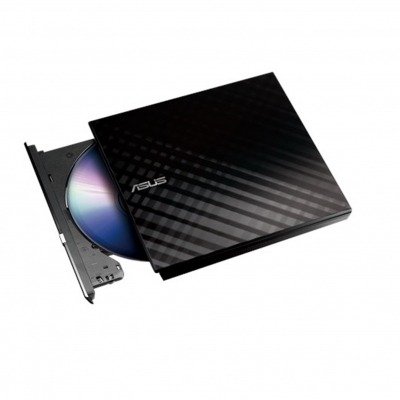 Regrabadora Externa Asus SDRW-08D2S-U LITE/BLK/G/AS SLIM RETAIL NEGRA (CON POWER2GO8)