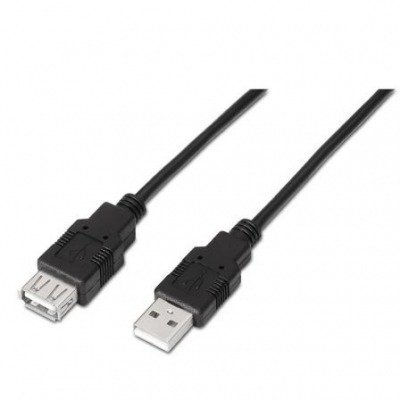 Aisens Cable Usb 2.0 Tipo A/M-A/H Negro 3M