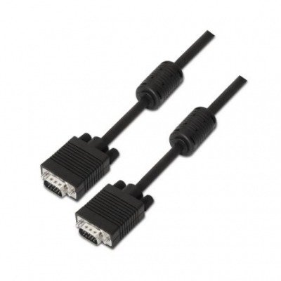Aisens Cable Svga Con Ferrita Hdb15/M-Hdb15/M Negro 10M