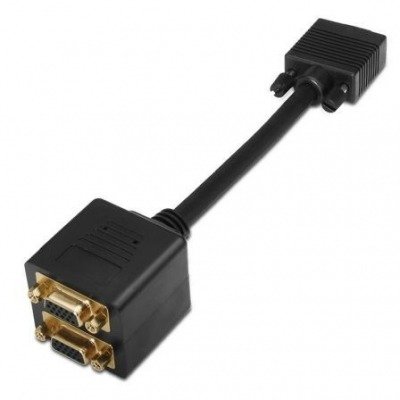 Aisens Cable Bifurcador Svga(3C+9) Hdb15/M-2Xhdb15/H Oro 20 Cm