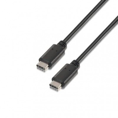 Aisens Cable Usb 2.0 3A Tipo Usb-C/M-Usb-C/M Negro 1M