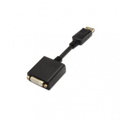 Aisens Conversor Displayport A Dvi Single Link Dp/M-Dvi/H Negro 15Cm