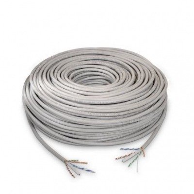 Aisens Cable De Red Rj45 Cat.6 Utp Rígido Awg24 Gris 100M