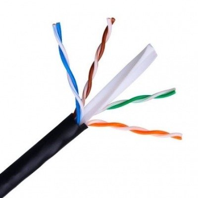 Aisens A135-0263 cable de red 100 m Cat6 U/UTP (UTP) Negro