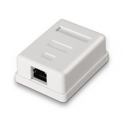 Aisens Roseta De Superficie Rj45 Cat.6 Ftp 1 Toma Blanco