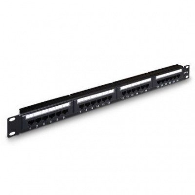 Aisens Panel De Parcheo De 24 Puertos Rj45 Cat.5E Utp 19 1U Dual Idc