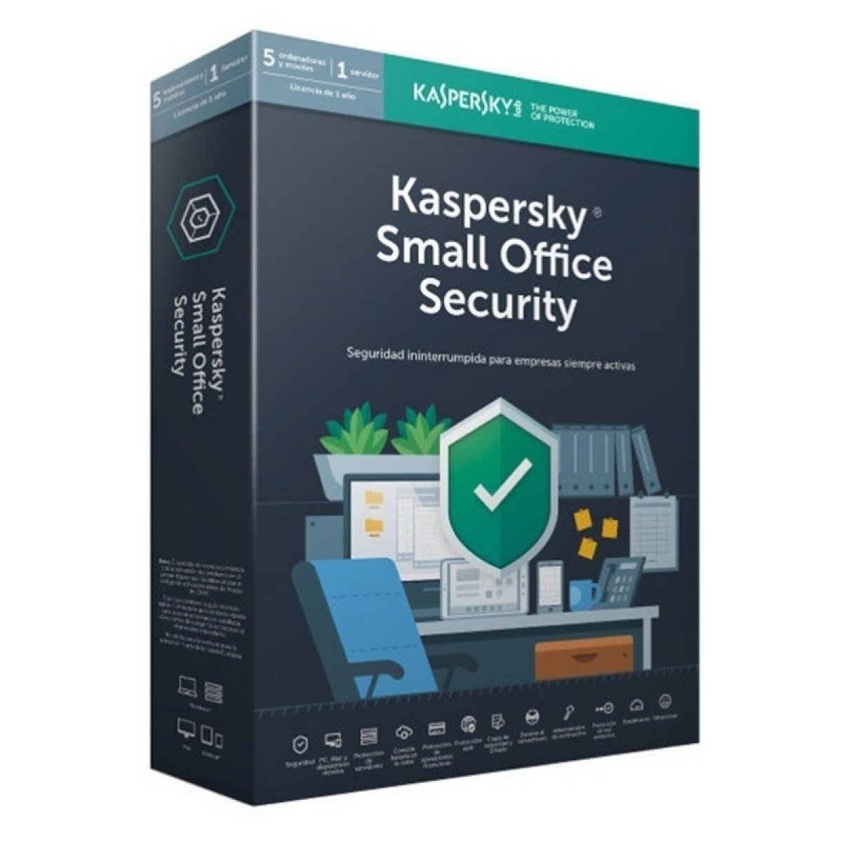 Caja KSOS Kaspersky Small Office Security V7 5 Puestos + 1 Servidor