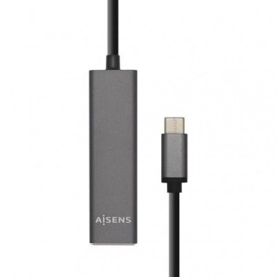 Aisens Hub Usb 3.1 Usb-C, Usb-C/M-4Xtipo A/H, Gris, 15Cm