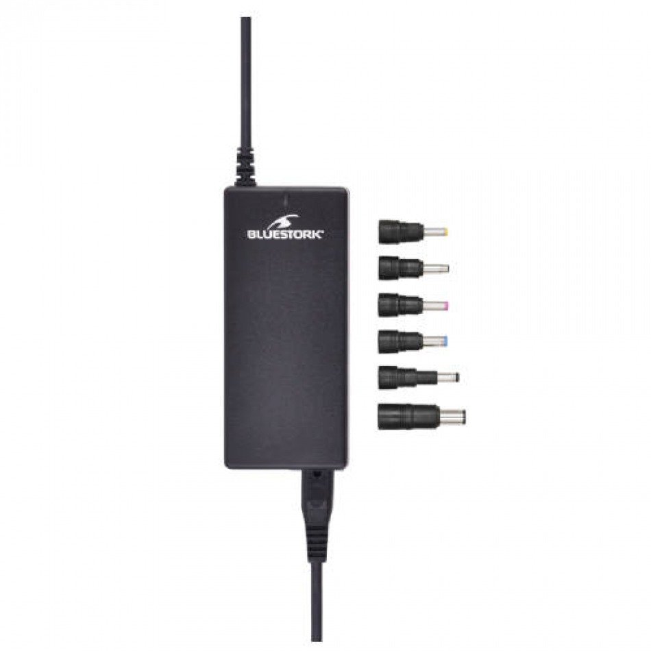 BLUESTORK / CABLE DE ALIMENTACIÓN 90W PARA HP / 6 SALIDAS INCLUIDAS / PW-NB-90-HP
