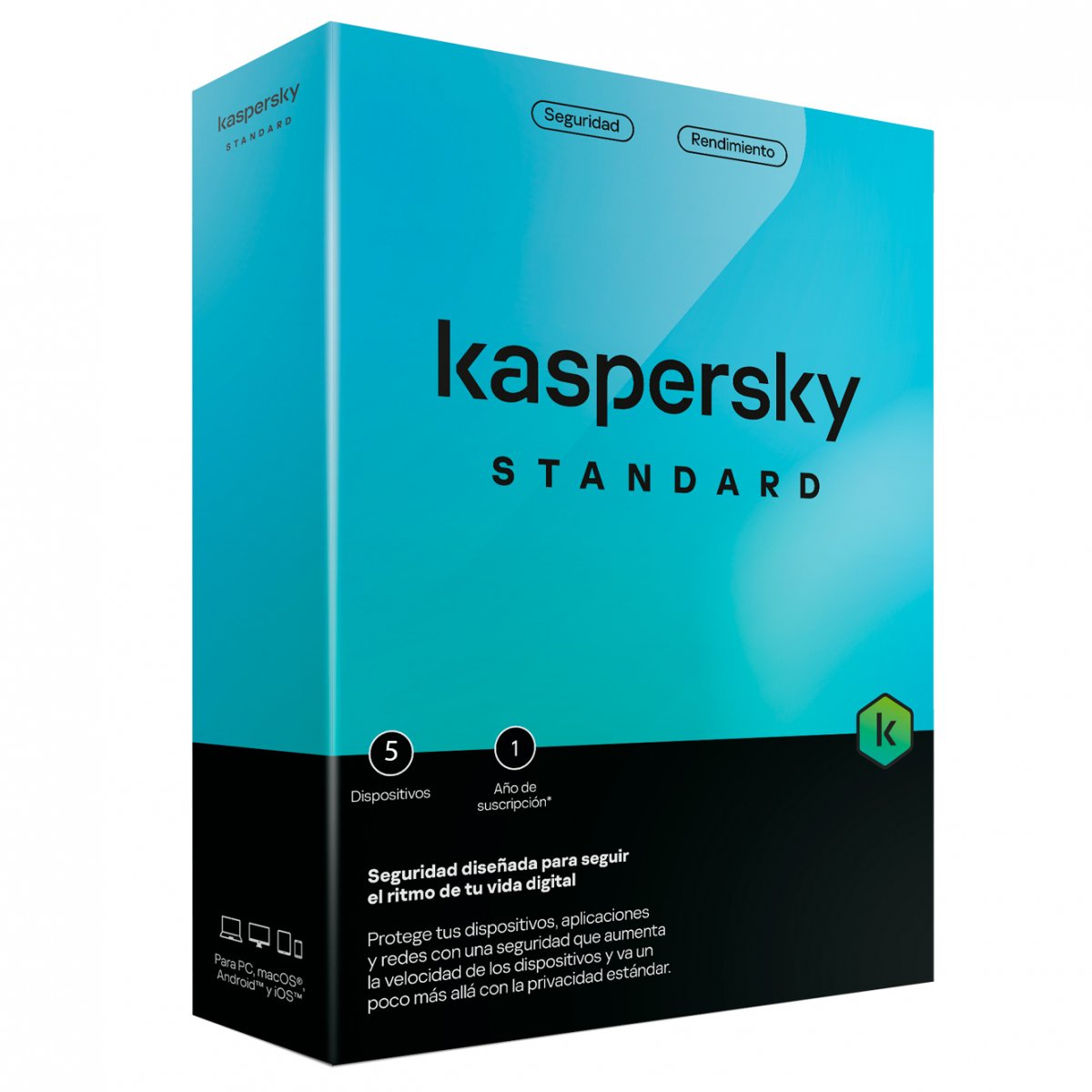 CAJA Kaspersky Standard 5 Usuarios 1 Año