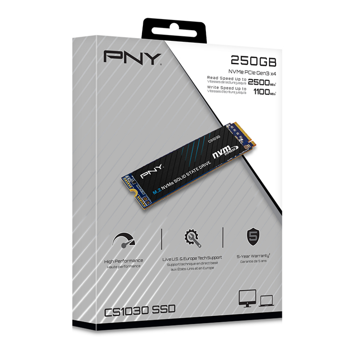 SSD PNY CS1030 M.2 NVMe 250 GB PCI Express 3.0