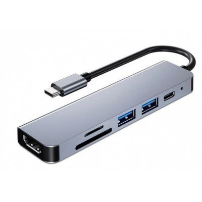 3GO HUB USB 3.0 TYPE-C 3P USB-A + CR + HDMI 4K