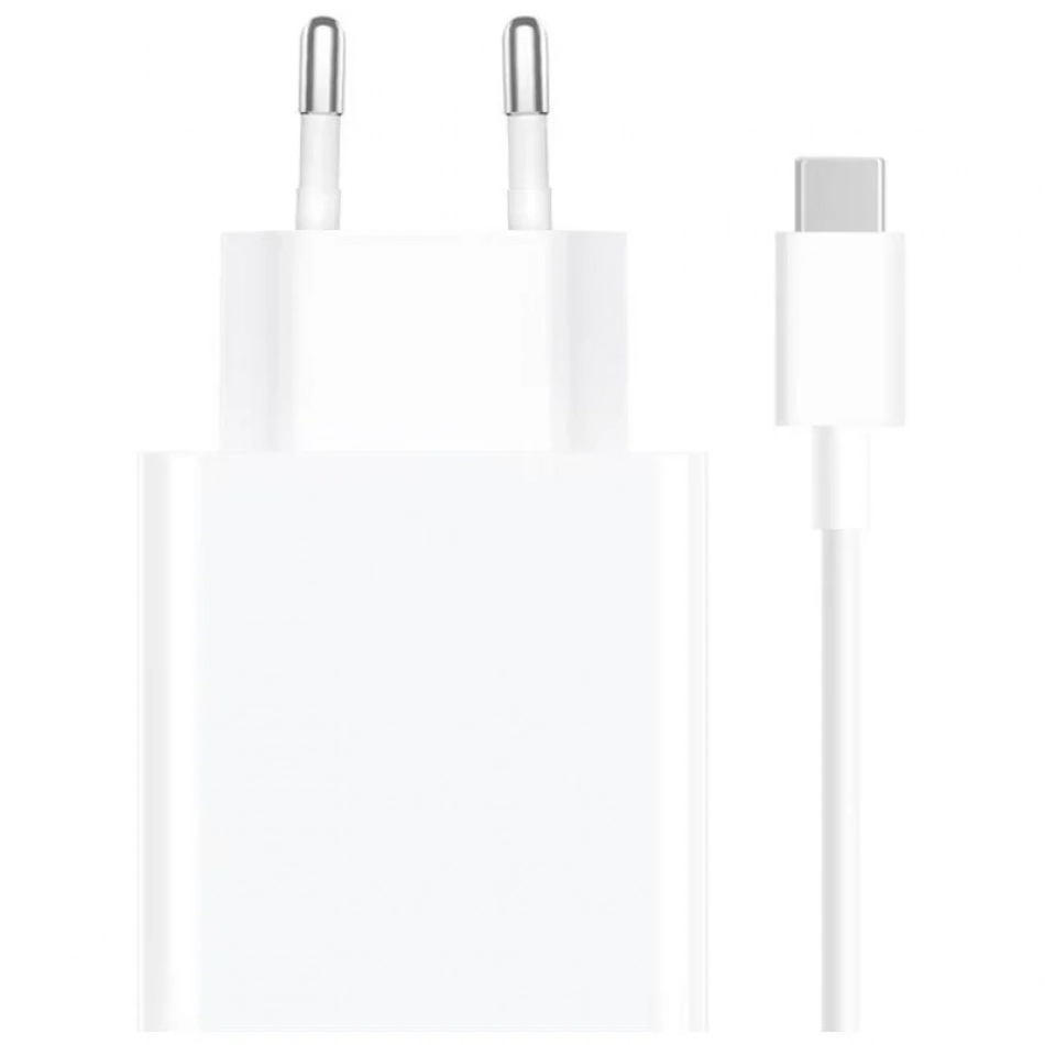Xiaomi 33W Charging Combo Cargador de Pared para Smartphone USB-A 33W + Cable - Identificacion Inteligente de Dispositivos