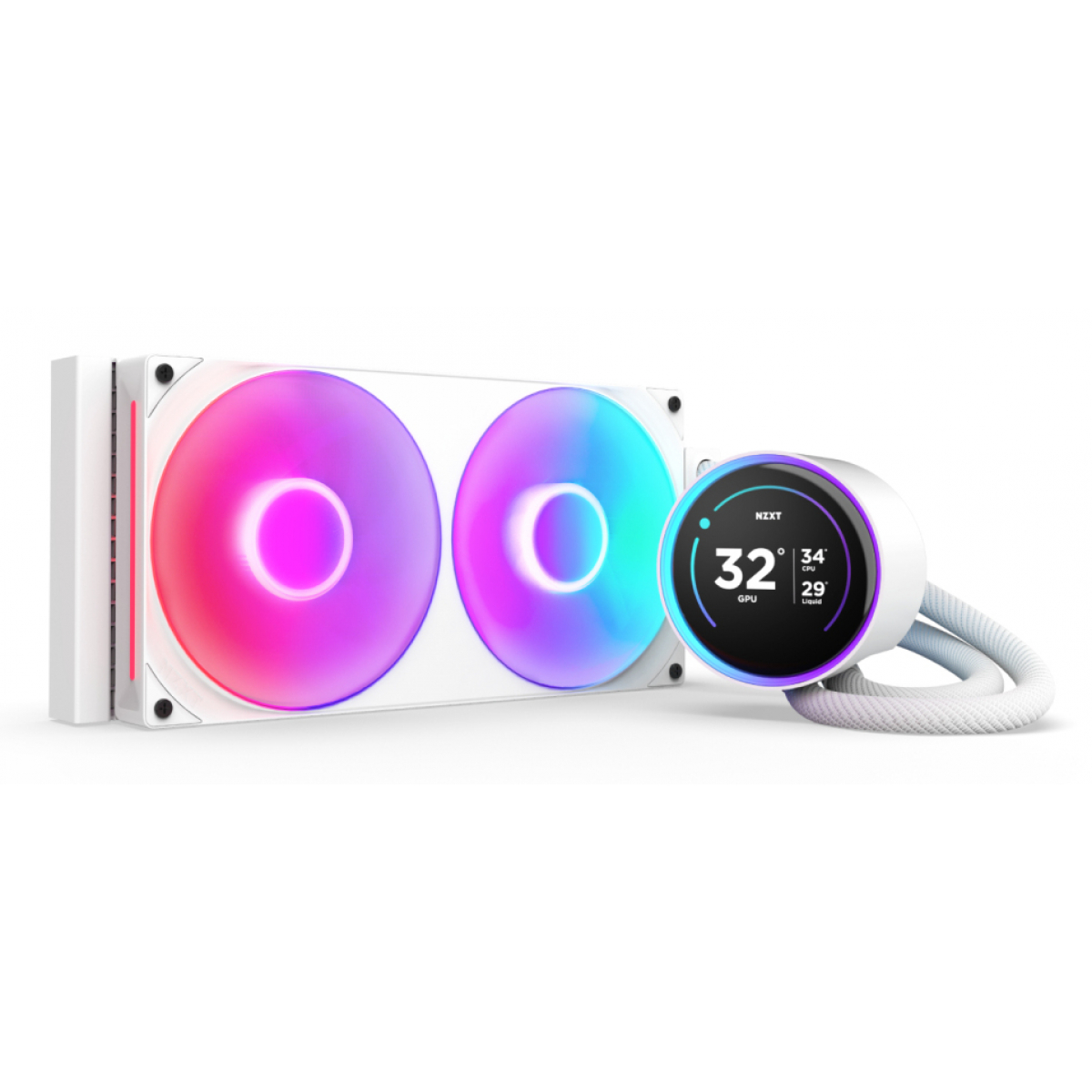 NZXT - Kraken Elite 280 RGB Procesador Sistema de refrigeración líquida todo en uno 14 cm Blanco 1 pieza(s)