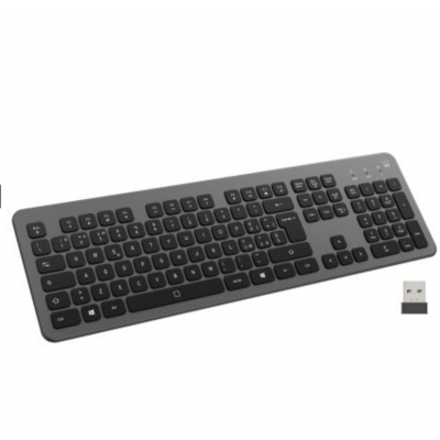 EWENT EW3296 TECLADO SLIM MULTICONEXION BT Y WIFI, RETROILUMINADO
