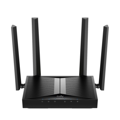 Cudy Punto de Acceso WiFi 6 de Escritorio Dual Band AX3000 - Velocidad hasta 1000Mbps - 1 Puerto - 4 Antenas de 5dBi - Color Neg