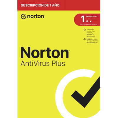 Caja Norton - AntiVirus Plus Seguridad de antivirus Base Español 1 licencia(s) 1 año(s)