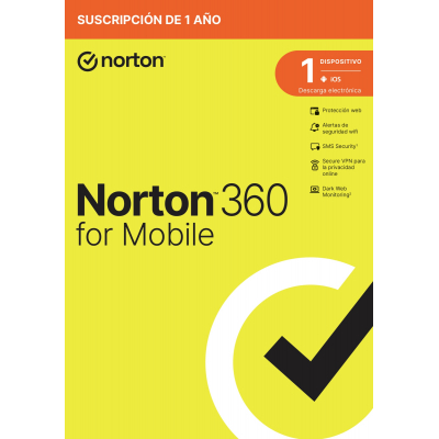 Caja Norton - 360 Mobile Antivirus security Base 1 licencia 1 año