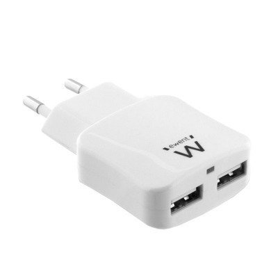 EWENT EW1302 Cargador 2 Puertos USB 2.4 (12W)