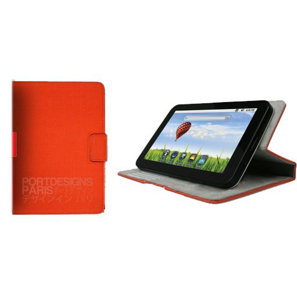 Funda Tablet/Ipad Mini KOBE universal -sticker 3M-Naranja 7"