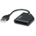 Manhattan Adaptador USB - ExpressCard, Alámbrico, 12cm, Negro