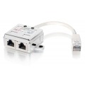 Equip 127603 Metálico, Blanco divisor de red