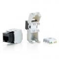 KIT 8 UDS CONECTOR HEMBRA RJ45 UTP CAT6 PANEL KEYSTONE TOOL FREE