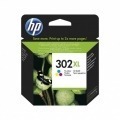 CARTUCHO COLOR HP Nº302XL - 330 PÁGINAS - PARA OFFICEJET 3830 / 3832 / 3630 / DESKJET 1110 / 2130 / ENVY 4520 / 4650