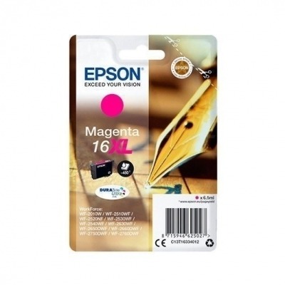 CARTUCHO TINTA EPSON ULTRA 16XL MAGENTA 6.50ML PLUMA Y CRUCIGRAMA