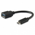 ADAPTADOR USB TIPO-C A USB-A EQUIP 133455 - 15CM