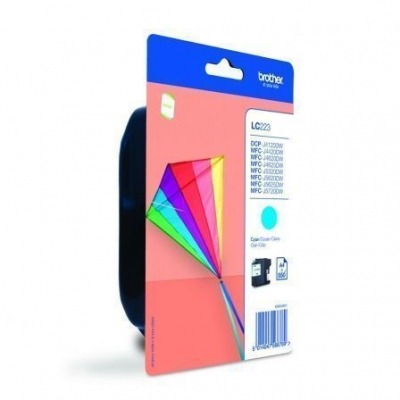 CARTUCHO DE TINTA CIAN BROTHER LC223CBP - APROX. 550 PÁGINAS - COMPATIBLE SEGÚN ESPECIFICACIONES