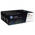 PACK TONER COLOR HP Nº305A - 1XCE411A CIAN - 1XCE412A AMARILLO - 1XCE413A MAGENTA - 2600 PAG POR TONER - COMP. CON LASERJET PRO 300/M351/M375/400