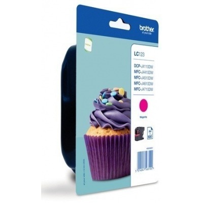 CARTUCHO TINTA BROTHER LC-123 MAGENTA