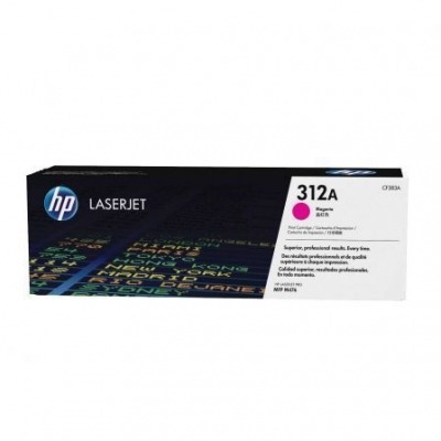 TONER MAGENTA HP Nº312A PARA COLOR LASERJET PRO 476NW / M476DN / M476DW - 2700 PÁGINAS