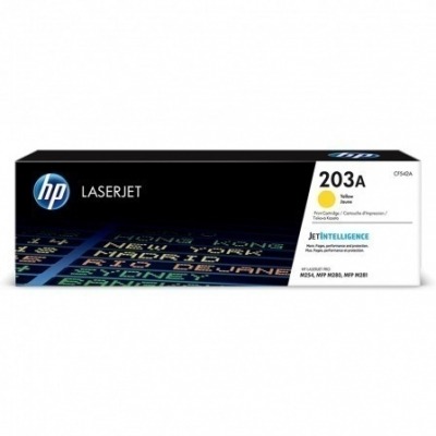 TONER AMARILLO HP CF542A - JETINTELLIGENCE - Nº 203A - 1300 PÁGINAS - COMPATIBLE CON LASERJET PRO M254/ MFP M280 / M281