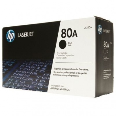 TONER NEGRO HP Nº80A 2700 PÁGINAS PARA HP LASERJET PRO 400 M401 / M425