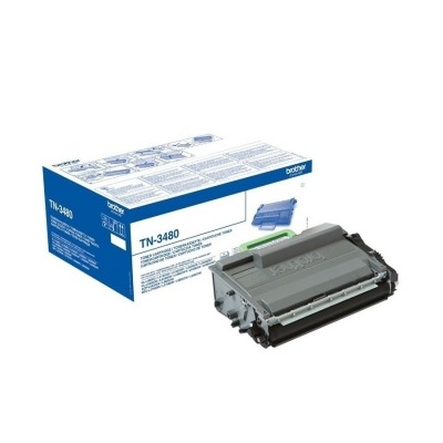 TONER NEGRO BROTHER TN3480 - APROX. 8000 PÁGINAS - COMPATIBLE SEGÚN ESPECIFICACIONES