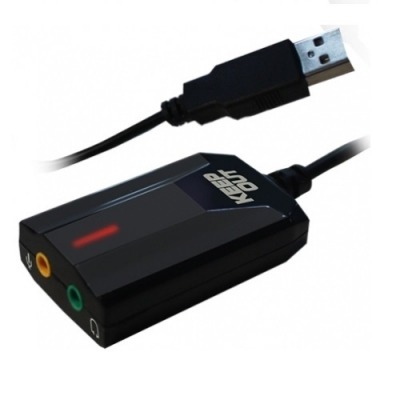 KEEP OUT TARJETA DE SONIDO USB SONIDO 7.1 COMPATIBLE CON PS4