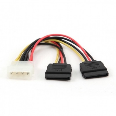 GEMBIRD CABLE DE ALIMENTCION 5.25 MOLEX A DOBLE SATA 0.15M CC-SATA-PSY