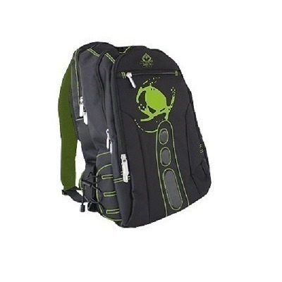 MOCHILA GAMING KEEP OUT BK7 PARA PORTATILES 15,6 CON MULTIPLES BOLSILLOS COLOR NEGRO Y VERDE