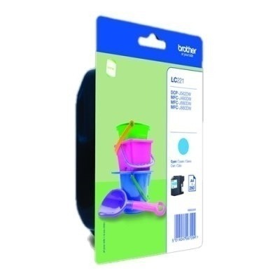Brother LC-221CBP 260páginas Azul cartucho de tinta