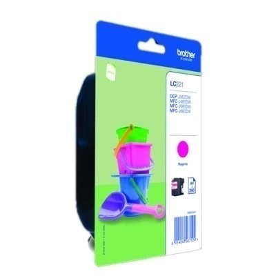 Brother LC-221MBP 260páginas Rosa cartucho de tinta