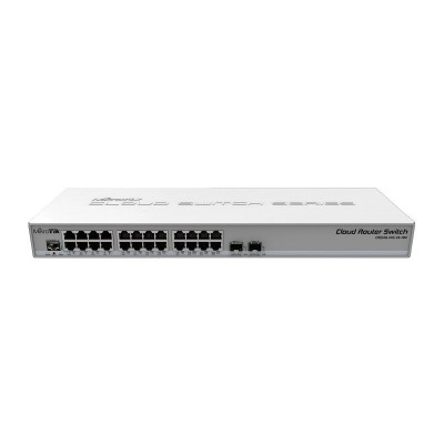 Mikrotik CRS326-24G-2S+RM L2 Gigabit Ethernet (10/100/1000) Energía sobre Ethernet (PoE) Gris switch
