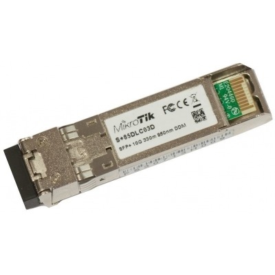 MikroTik Módulo Transceptor MiniGbic SFP+ 10G, LC Duplex Multimodo, 10000 Mbit/s, 300m