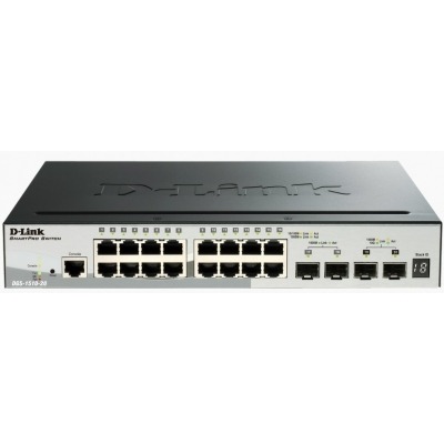 D-LINK SWITCH SEMIGESTIONABLE 16P 10/100/1000 2P SFP+ DGS-1510-20