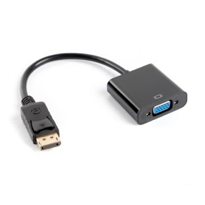 LANBERG ADAPTADOR DISPLAYPORT A VGA 1080P 60HZ 0.20M NEGRO AD-0002-BK