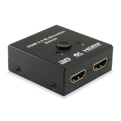 EQUIP SWITCH SELECTOR HDMI BIDIRECIONAL 2 ENTRADAS 1 SALIDA / 1 ENTRADA 2 SALIDAS 332723