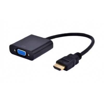 GEMBIRD CONVERSOR HDMI A SVGA CON AUDIO M/H NEGRO 0.15M A-HDMI-VGA-03