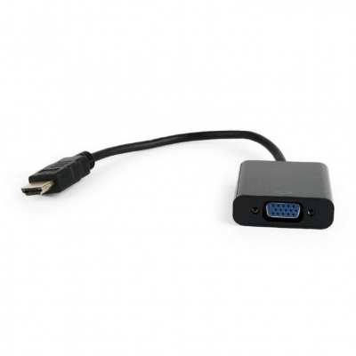 GEMBIRD CONVERSOR HDMI A SVGA SIN AUDIO M/H NEGRO 0.15M A-HDMI-VGA-04