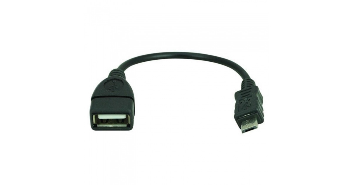 gembird cable otg micro usb a usb mh 0.15m negro de gembird en adaptadores pc usb speedler